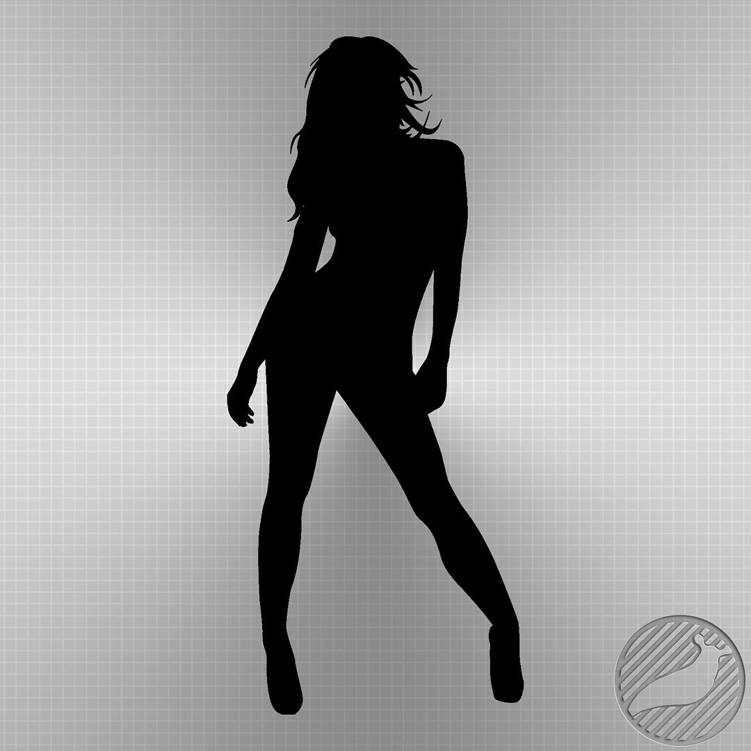 Sexy Girl Silhouette Vinyl Decal Sticker 4 4 X 10 1881 Rss Feed